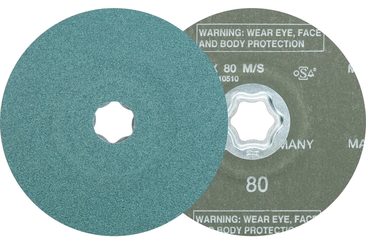 Picture of Pferd Combiclick® Fiber Disc, 5" Dia, 80 Grit, Zirconia alumina